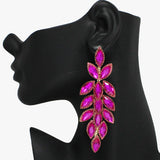 88171, MARQUISE ACCENT RHINESTONE EVENING DROP EARRING