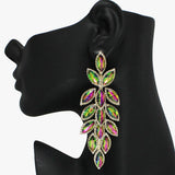 88171, MARQUISE ACCENT RHINESTONE EVENING DROP EARRING