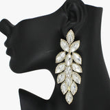 88171, MARQUISE ACCENT RHINESTONE EVENING DROP EARRING