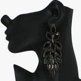 88171, MARQUISE ACCENT RHINESTONE EVENING DROP EARRING