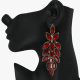 88171, MARQUISE ACCENT RHINESTONE EVENING DROP EARRING