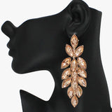 88171, MARQUISE ACCENT RHINESTONE EVENING DROP EARRING