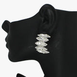 88175, MARQUISE ACCENT RHINESTONE EVENING HOOP EARRING