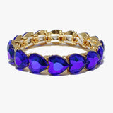 88176, HEART RHINESTONE STRETCH BRACELET