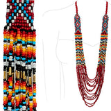 88206, WESTERN LONG SEED BEADED NECKLACE