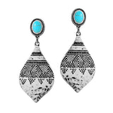 88215, WESTERN MARQUISE SHAPE EARRING