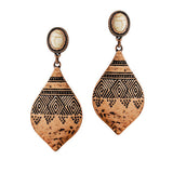 88215, WESTERN MARQUISE SHAPE EARRING