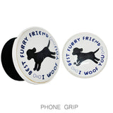 88219, "BEST FRIEND" DOG GLASS BUBBLE SELF ADHESIVE PHONE GRIP