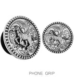 88220, WESTERN FILIGREE HORSE SELF ADHESIVE PHONE GRIP