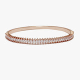 88242, MARQUISE ACCENT CUBIC ZIRCONIA STAINLESS STEEL BRACELET