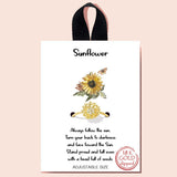 88265, SUNFLOWER CUBIC ZIRCONIA ADJUSTABLE RING