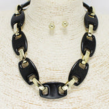 88273, GEOMETRIC CELLULOID ACETATE NECKLACE