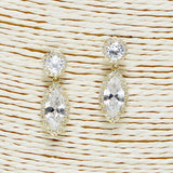 88279, MARQUISE CUBIC ZIRCONIA EARRING