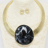 88310, CELLULOID ACETATE ROUND ACCENT NECKLACE