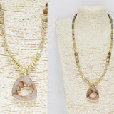 Druzy Stone Handmade Long Beaded Necklace