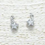 88339, STAR ACCENT CUBIC ZIRCONIA STUD EARRING