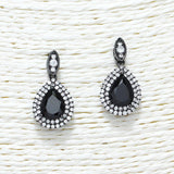 88345, TEARDROP ACCENT CUBIC ZIRCONIA EARRING