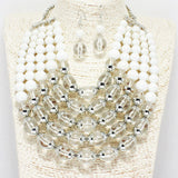 88435, ACRYLIC BALL BEADED NECKLACE