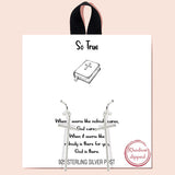 88454, "SO TRUE" CROSS 925 STERLING SILVER POST EARRING