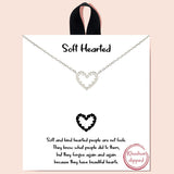 88459, "SOFT HEARTED" HEART PENDANT NECKLACE