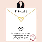 88459, "SOFT HEARTED" HEART PENDANT NECKLACE