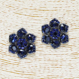 88465, FLOWER RHINESTONE EVENING EARRING