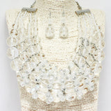 88471, ACRYLIC BALL CLUSTER STATEMENT NECKLACE
