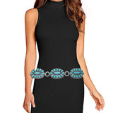 88475, WESTERN CONCHO TURQUOISE STONE BELT