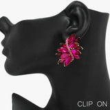 88520, MARQUISE ACCENT RHINESTONE EVENING CLIP ON EARRING