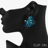 88520, MARQUISE ACCENT RHINESTONE EVENING CLIP ON EARRING
