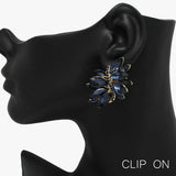 88520, MARQUISE ACCENT RHINESTONE EVENING CLIP ON EARRING