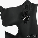 88520, MARQUISE ACCENT RHINESTONE EVENING CLIP ON EARRING