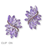 88520, MARQUISE ACCENT PEARL EVENING CLIP ON EARRING