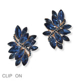 88520, MARQUISE ACCENT PEARL EVENING CLIP ON EARRING
