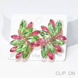 88520, MARQUISE ACCENT PEARL EVENING CLIP ON EARRING