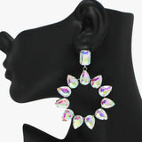 88554, TEARDROP ACCENT RHINESTONE EARRING
