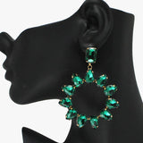 88554, TEARDROP ACCENT RHINESTONE EARRING