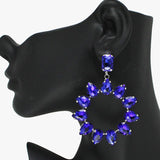 88554, TEARDROP ACCENT RHINESTONE EARRING