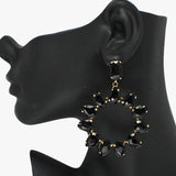 88554, TEARDROP ACCENT RHINESTONE EARRING