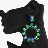 88554, TEARDROP ACCENT RHINESTONE EARRING