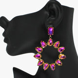88554, TEARDROP ACCENT RHINESTONE EARRING