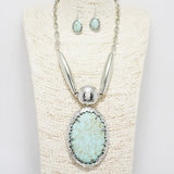 88558, OVAL SEMI PRECIOUS STONE NECKLACE