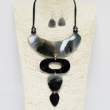 88567, GEOMETRIC CELLULOID ACETATE NECKLACE