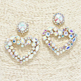 88579, VALENTINE'S HEART RHINESTONE EARRING