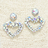 88579, VALENTINE'S HEART RHINESTONE EARRING