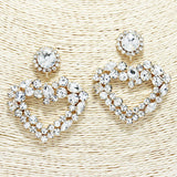 88579, VALENTINE'S HEART RHINESTONE EARRING