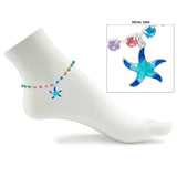 88589, STARFISH CHARM WITH RHINESTONE ANKLET