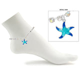 88589, STARFISH CHARM WITH RHINESTONE ANKLET