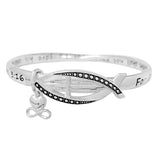 88610, "JOHN 3:16" CHARM WORDS ENGRAVED BRACELET