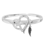 88616, "BELIEVE BLESSED FAITH" CHARM WORDS ENGRAVED BRACELET